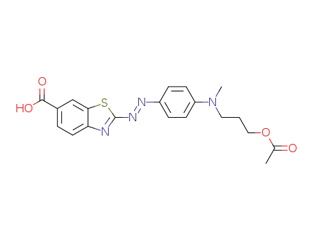 2-[(E)-(4-{[3-(acetyloxy)propyl](methyl)amino}phenyl)diazenyl]-1,3-benzothiazole-6-carboxylic acid