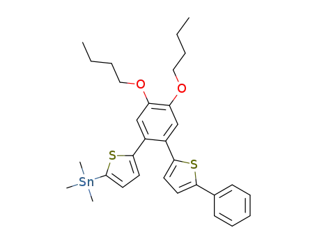 (5-(4,5-dibutoxy-2-(5-phenylthiophen-2-yl)phenyl)thiophen-2-yl)trimethylstannane