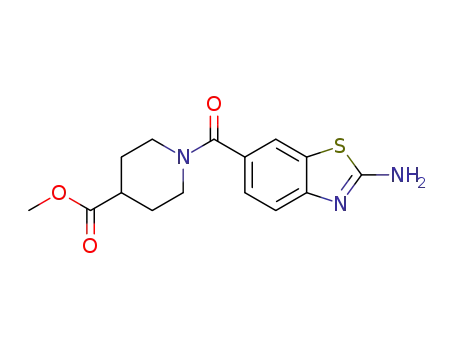 methyl 1-(2-aminobenzo[d]thiazole-6-carbonyl)piperidine-4-carboxylate