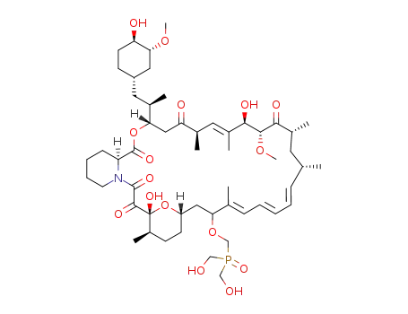 (21E,23E,25E,26E,31R,32S,33R,34R,36S,38S,41S,42R,43R,52R)-40-[bis(hydroxymethyl)phosphorylmethoxy]-42,52-dihydroxy-41-[(1R)-2-[(1S,3R,4R)-4-hydroxy-3-methoxy-cyclohexyl]-1-methyl-ethyl]-43-methoxy-31,32,33,34,44,45-hexamethyl-65,66-dioxa-53-azatricyclohexatriaconta-21,23,25(44),26(45)-tetraene-46,47,48,49,50-pentone