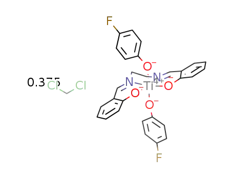 [Ti(N,N’-ethylenebis(salicylideneiminate))(4-fluorophenolato)2]*0.375CH2Cl2
