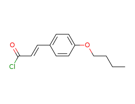 Molecular Structure of 77251-77-5 (2-Propenoyl chloride, 3-(4-butoxyphenyl)-, (2E)-)