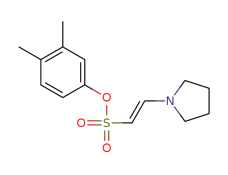 3,4-dimethylphenyl (E)-2-(pyrrolidin-1-yl)ethene-1-sulfonate