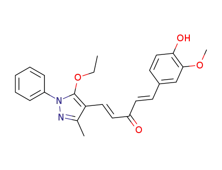(1E,4E)-1-(5-ethoxy-3-methyl-1-phenyl-1H-pyrazol-4-yl)-5-(4-hydroxy-3-methoxyphenyl) penta-1,4-dien-3-one
