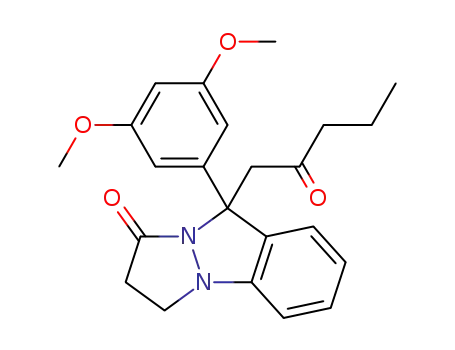 9-(3,5-dimethoxyphenyl)-9-(2-oxopentyl)-2,3-dihydro-1H,9H-pyrazolo[1,2-a]indazol-1-one