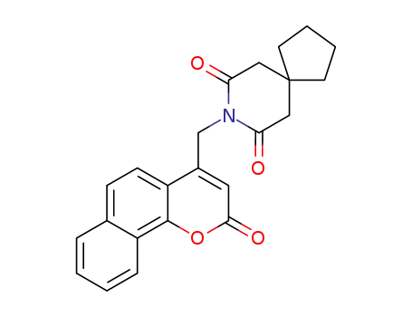 8-[(2-oxo-2H-benzo[h]chromen-4-yl)methyl]-8-azaspiro[4.5]decane-7,9-dione