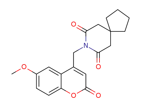 8-[(6-methoxy-2-oxo-2H-chromen-4-yl)methyl]-8-azaspiro[4.5]decane-7,9-dione