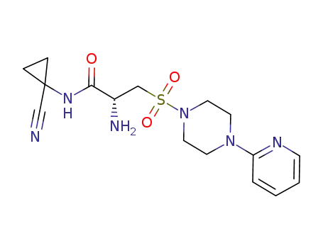 (2R)-2-amino-N-(1-cyanocyclopropyl)-3-[4-(2-pyridyl)piperazin-1-yl]sulfonyl-propanamide