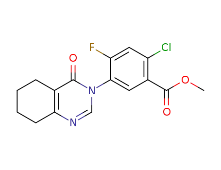 methyl 2-chloro-4-fluoro-5-(4-oxo-5,6,7,8-tetrahydroquinazolin-3(4H)-yl)benzoate