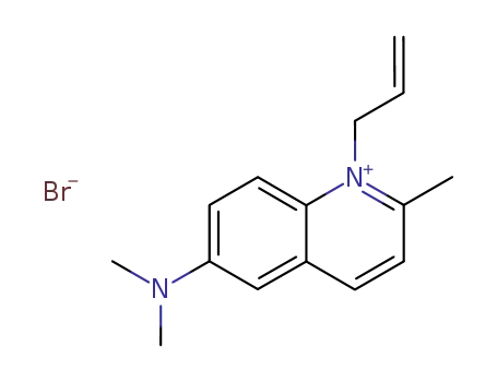 1-allyl-6-dimethylamino-2-methyl-quinolinium; bromide