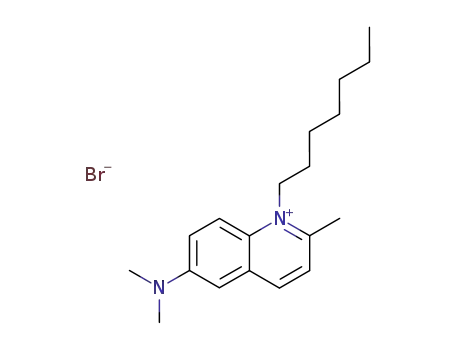 6-dimethylamino-1-heptyl-2-methyl-quinolinium; bromide