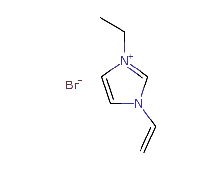 Molecular Structure of 34311-88-1 (1H-Imidazolium, 1-ethenyl-3-ethyl-, bromide)