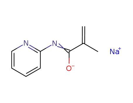 Molecular Structure of 126660-81-9 (2-Propenamide, 2-methyl-N-2-pyridinyl-, sodium salt)