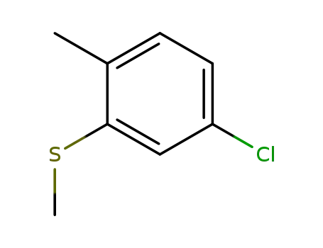 Molecular Structure of 82961-51-1 (Benzene, 4-chloro-1-methyl-2-(methylthio)-)