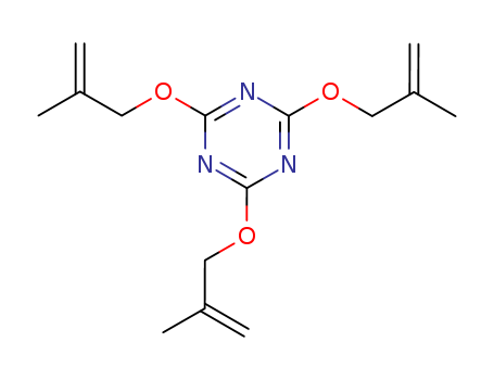 Molecular Structure of 16715-84-7 (1,3,5-Triazine, 2,4,6-tris[(2-methyl-2-propenyl)oxy]-)