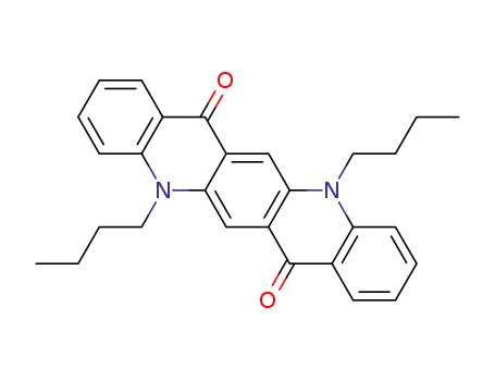 Molecular Structure of 99762-80-8 (N,N'- Dibutylquinacridone)