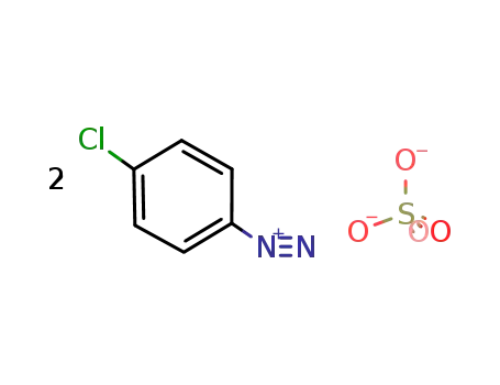 Molecular Structure of 53486-30-9 (Benzenediazonium, 4-chloro-, sulfate (1:1))