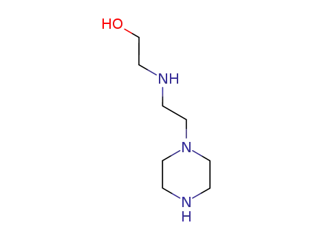 Molecular Structure of 134699-02-8 (Ethanol, 2-[[2-(1-piperazinyl)ethyl]amino]- (9CI))