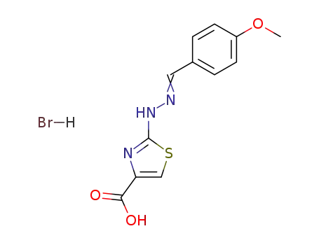 2-{N'-[1-(4-Methoxy-phenyl)-meth-(E)-ylidene]-hydrazino}-thiazole-4-carboxylic acid; hydrobromide
