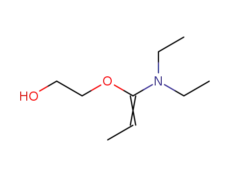 Molecular Structure of 93702-88-6 (Ethanol, 2-[[1-(diethylamino)-1-propenyl]oxy]-)