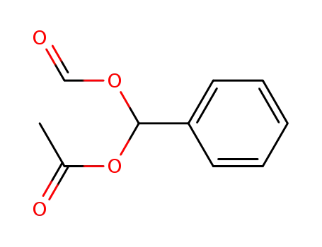 Molecular Structure of 113388-44-6 (Methanediol, phenyl-, acetate formate)