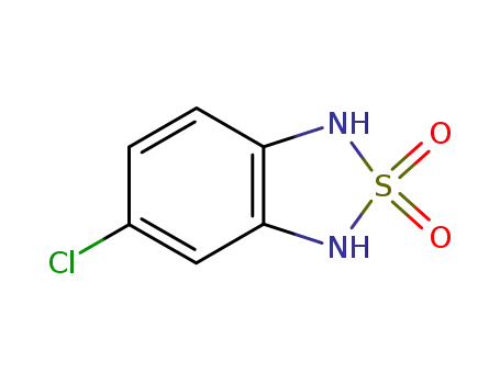 Molecular Structure of 1615-07-2 (2,1,3-Benzothiadiazole, 5-chloro-1,3-dihydro-, 2,2-dioxide)