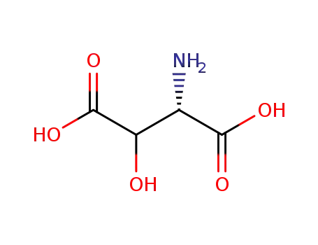 Molecular Structure of 81601-40-3 (L-Aspartic acid, 3-hydroxy-)