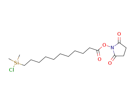 N-succinimidyl 11-(dimethylchlorosilyl)undecanoate
