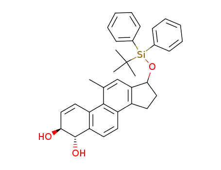 17-<(tert-Butyldiphenylsilyl)oxy>-trans-3,4-dihydroxy-15,16-dihydro-11-methylcyclopentaphenanthrene