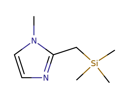 Molecular Structure of 91631-71-9 (1H-Imidazole, 1-methyl-2-[(trimethylsilyl)methyl]-)