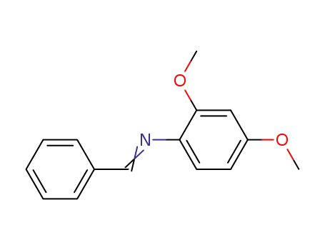 Molecular Structure of 80312-17-0 (Benzenamine, 2,4-dimethoxy-N-(phenylmethylene)-)