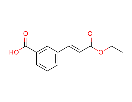 Molecular Structure of 91047-79-9 (Benzoic acid, 3-[(1E)-3-ethoxy-3-oxo-1-propenyl]-)