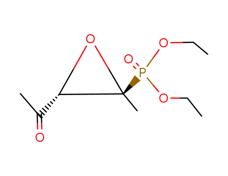 (trans-3-Acetyl-2-methyl-2-oxiranyl)phosphonsaeure-diethylester