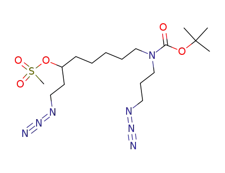 Methanesulfonic acid 1-(2-azido-ethyl)-6-[(3-azido-propyl)-tert-butoxycarbonyl-amino]-hexyl ester