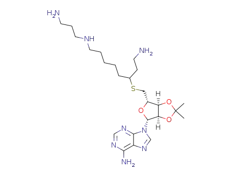 N1-(3-Amino-propyl)-6-[(3aS,4S,6R,6aR)-6-(6-amino-purin-9-yl)-2,2-dimethyl-tetrahydro-furo[3,4-d][1,3]dioxol-4-ylmethylsulfanyl]-octane-1,8-diamine
