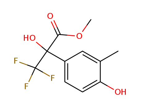 4-(1-hydroxy-1-methoxycarbonyl-2,2,2-trifluoroethyl)-2-methylphenol