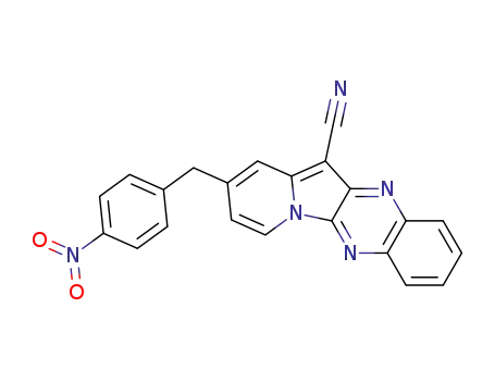 2-(4-Nitro-benzyl)-indolizino[2,3-b]quinoxaline-12-carbonitrile