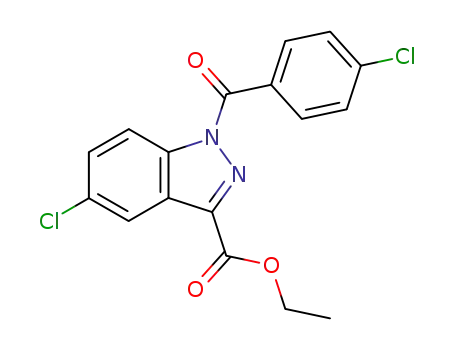 chloro-5 N1-chlorobenzoyl 1H-carboxylate d'ethyle-3