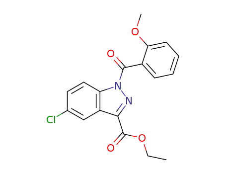 5-Chloro-1-(2-methoxy-benzoyl)-1H-indazole-3-carboxylic acid ethyl ester