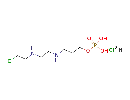 1-propanol 3-<<2-<(2-chloroethyl)amino>ethyl>amino> dihydrogen phosphate dihydrochloride