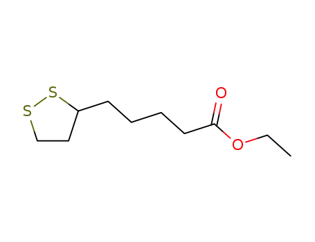 Molecular Structure of 46353-61-1 (1,2-Dithiolane-3-pentanoic acid, ethyl ester)