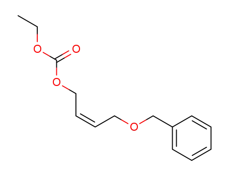 Molecular Structure of 158478-10-5 (Carbonic acid, ethyl 4-(phenylmethoxy)-2-butenyl ester, (Z)-)