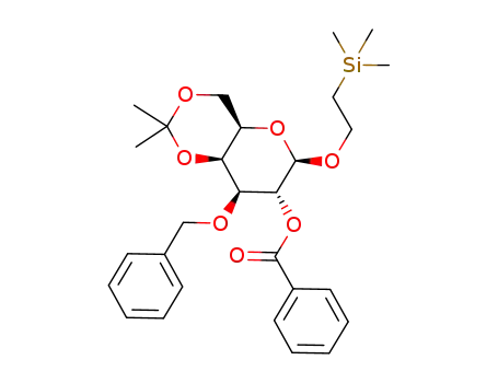 2-(trimethylsilyl)ethyl 2-O-benzoyl-3-O-benzyl-4,6-O-isopropylidene-β-D-galactopyranoside