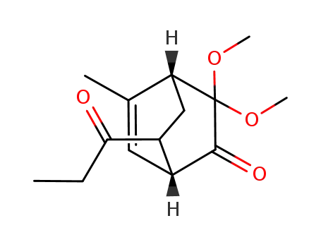 (1R,4R)-3,3-Dimethoxy-5-methyl-7-propionyl-bicyclo[2.2.2]oct-5-en-2-one