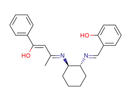 2-({(E)-(1R,2R)-2-[(Z)-3-Hydroxy-1-methyl-3-phenyl-prop-2-en-(E)-ylideneamino]-cyclohexylimino}-methyl)-phenol