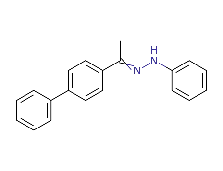 Molecular Structure of 108446-63-5 (Ethanone, 1-[1,1'-biphenyl]-4-yl-, phenylhydrazone)