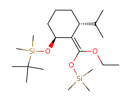 (Z) (anti) 1-isopropyl-3-(tert-butyl-dimethyl-silanyloxy)-2-[ethoxy-(trimethyl-silanyloxy)-methylene]-cyclohexane