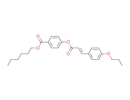 4-[(E)-3-(4-Propoxy-phenyl)-acryloyloxy]-benzoic acid hexyl ester