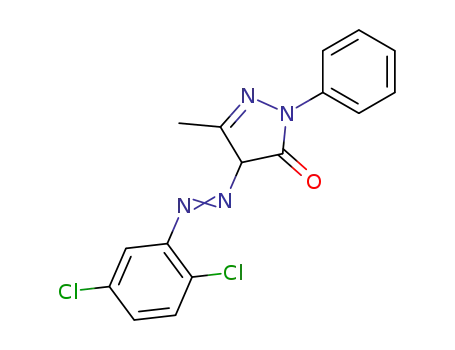 Molecular Structure of 6407-75-6 (4-[(2,5-dichlorophenyl)azo]-2,4-dihydro-5-methyl-2-phenyl-3H-pyrazol-3-one)