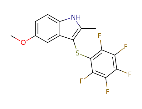 3-(2,3,4,5,6-pentafluorophenylthio)-5-methoxy-2-methylindole